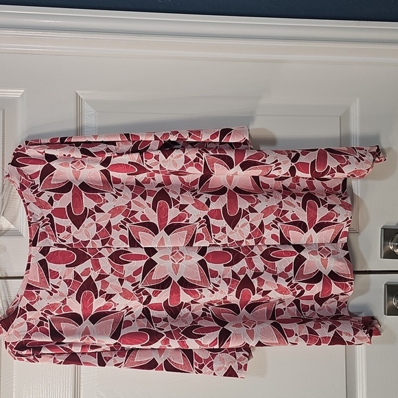 NWT JM Collection Floral Tile Jacquard Scoop Neck Ruby Slippers Tunic XL - Picture 7 of 9